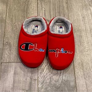 Champion slippers, red, great condition!